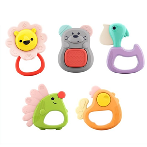 جغجغه دندانگیر 5 عددی هولی تویز Hola Toys مدل E318A _اسباب بازی نوزادی